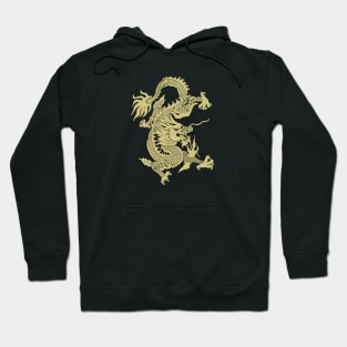 Gold Chinese dragon Hoodie
